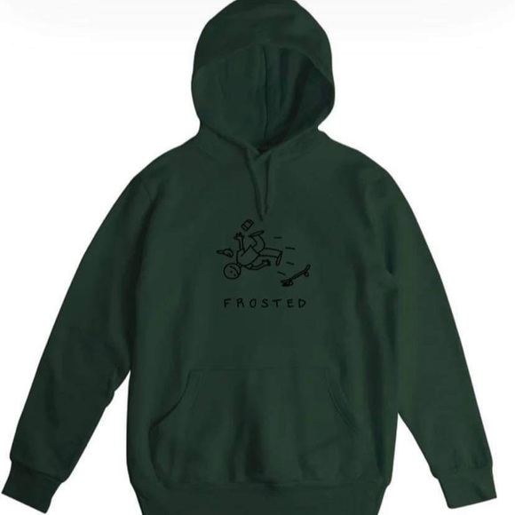 🌸SOLD🌸Frosted skateboard hoodie - Picture 1 of 4